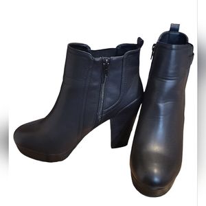 Black booties size 9